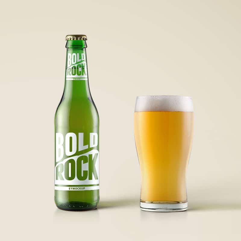 Beer Bottle Label mockup