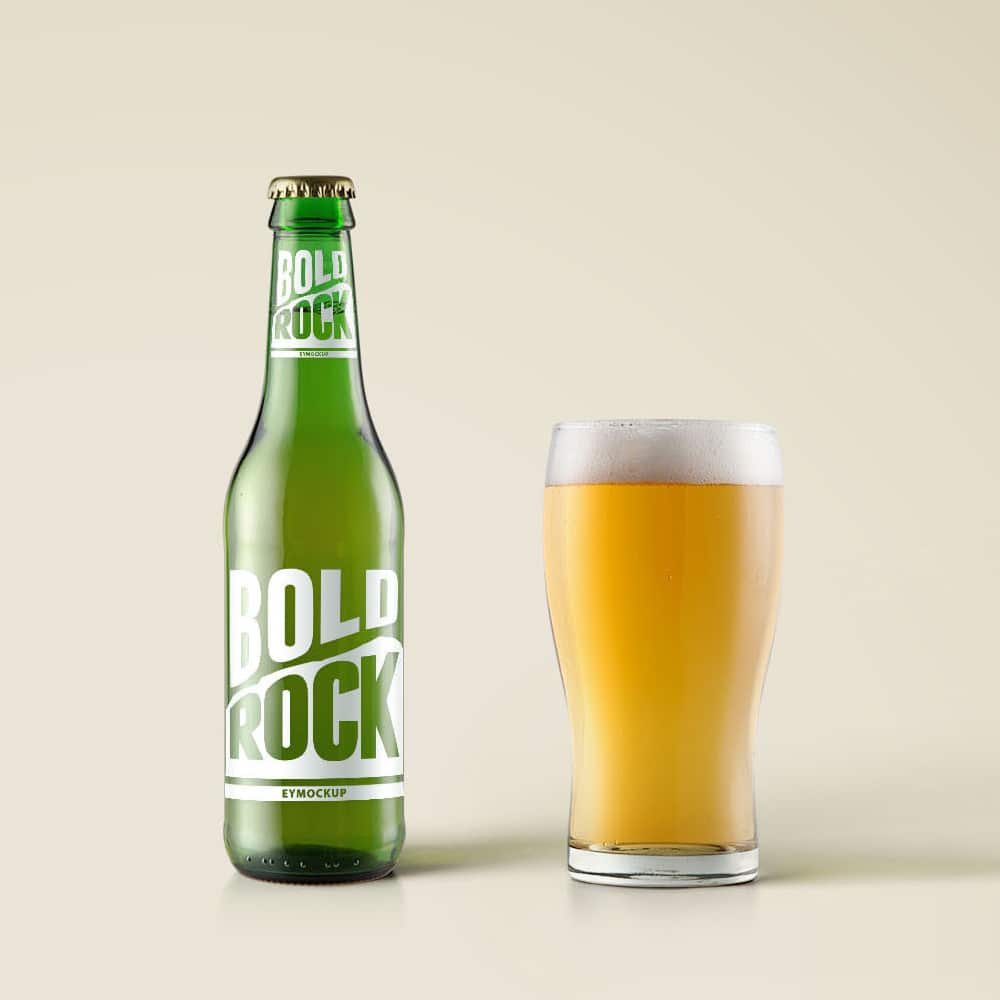 Beer Bottle Label mockup