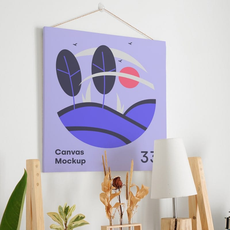 Canvas PSD Mockup