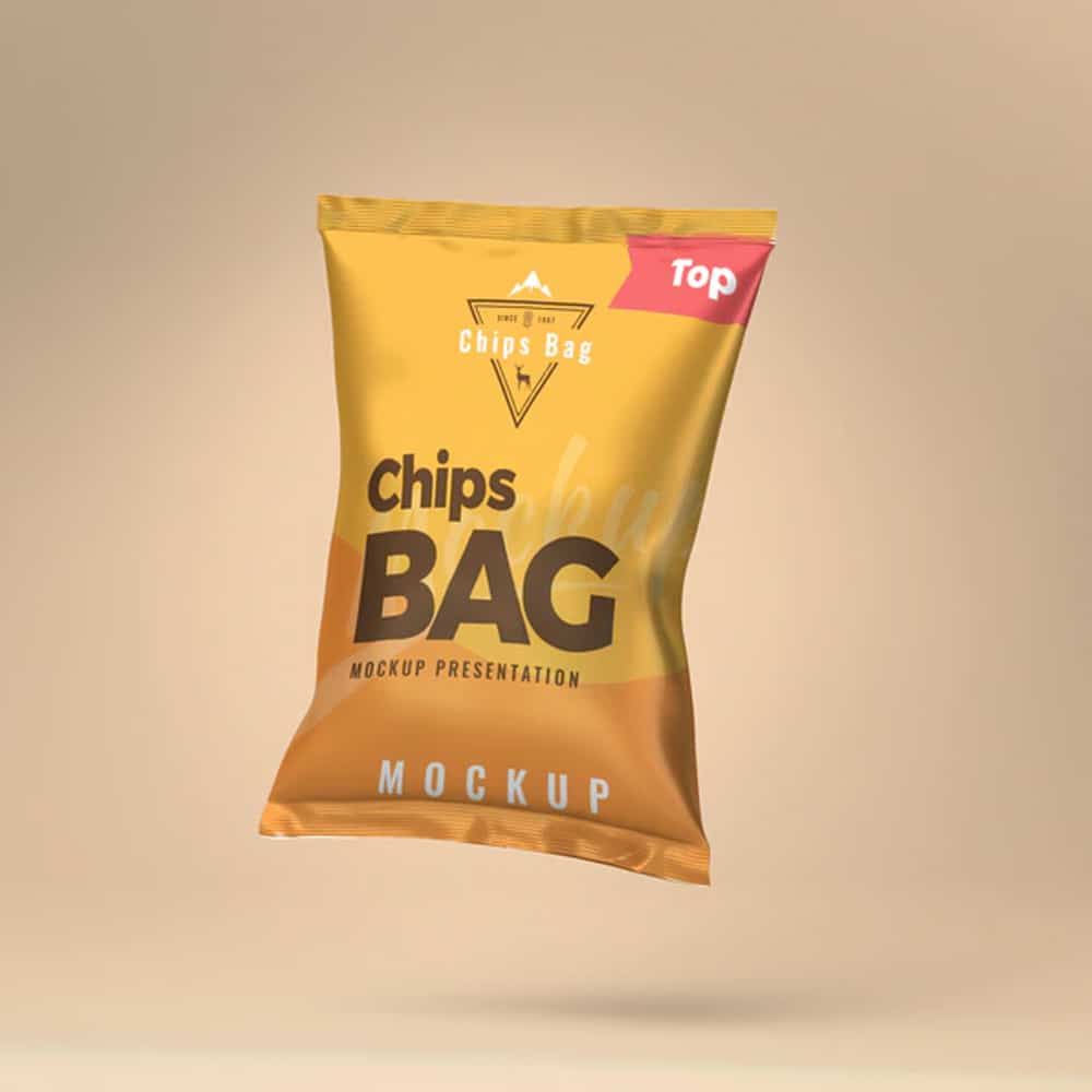 Chips Bag PSD Mockup