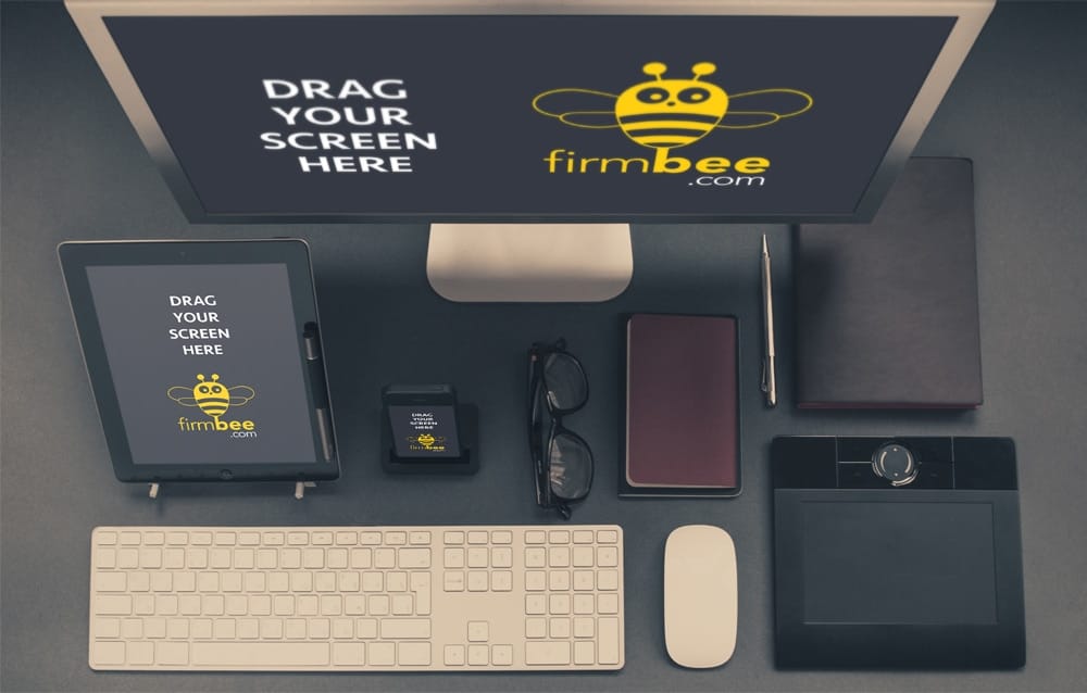 Computer & Accessories Home Office PSD Mockup