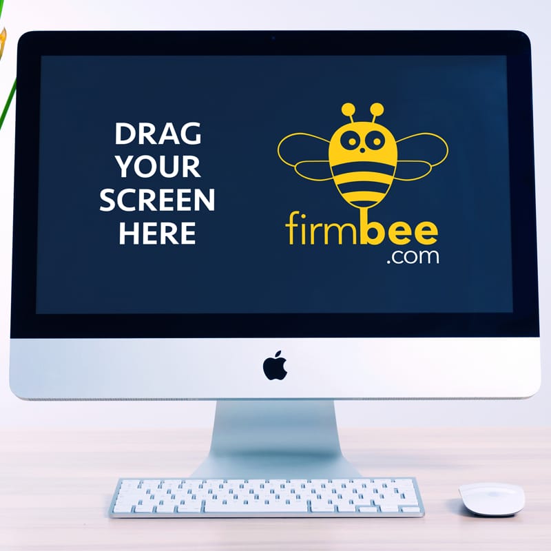 Elegant PSD iMac & Workplace Mockup