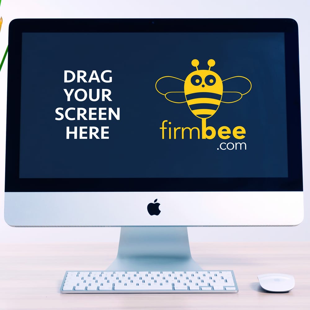 Elegant PSD iMac & Workplace Mockup