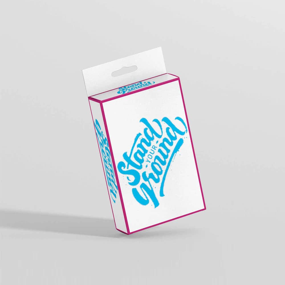 Flat Rectangle Box Hanger Mockup