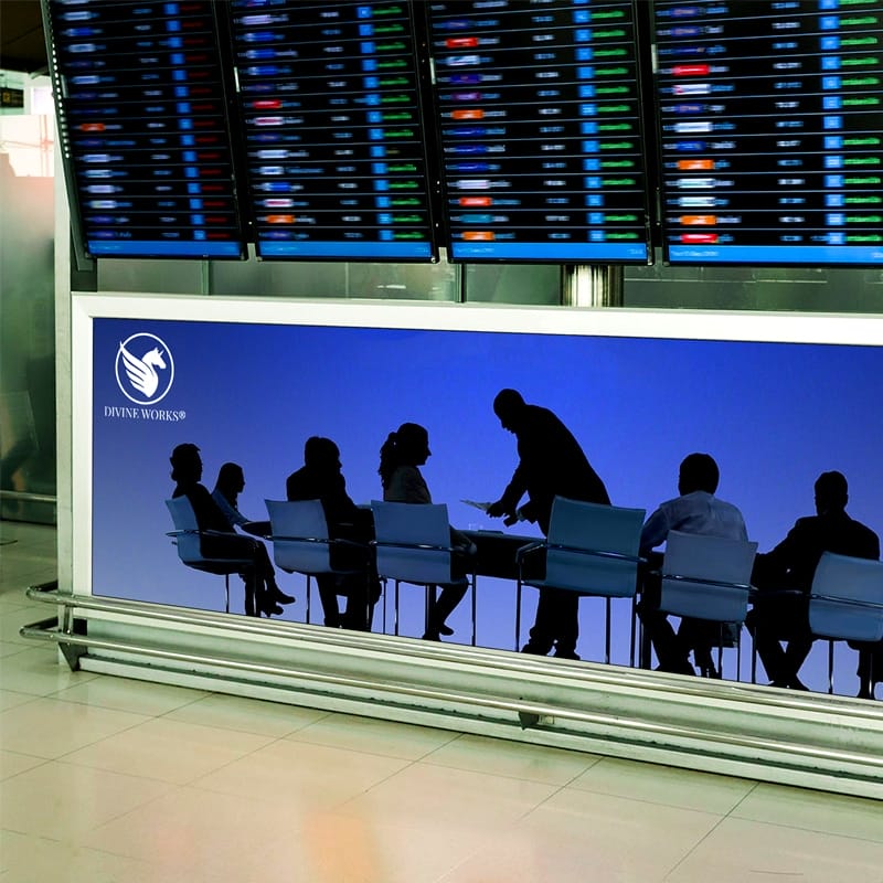 Free Airport Advertising Ads Mockup PSD
