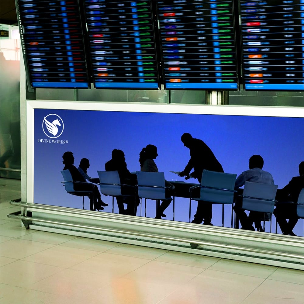Free Airport Advertising Ads Mockup PSD