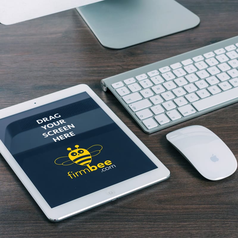 Free Apple Devices Perspective Mockup PSD