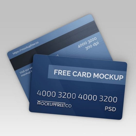 Free Card Mockup in PSD