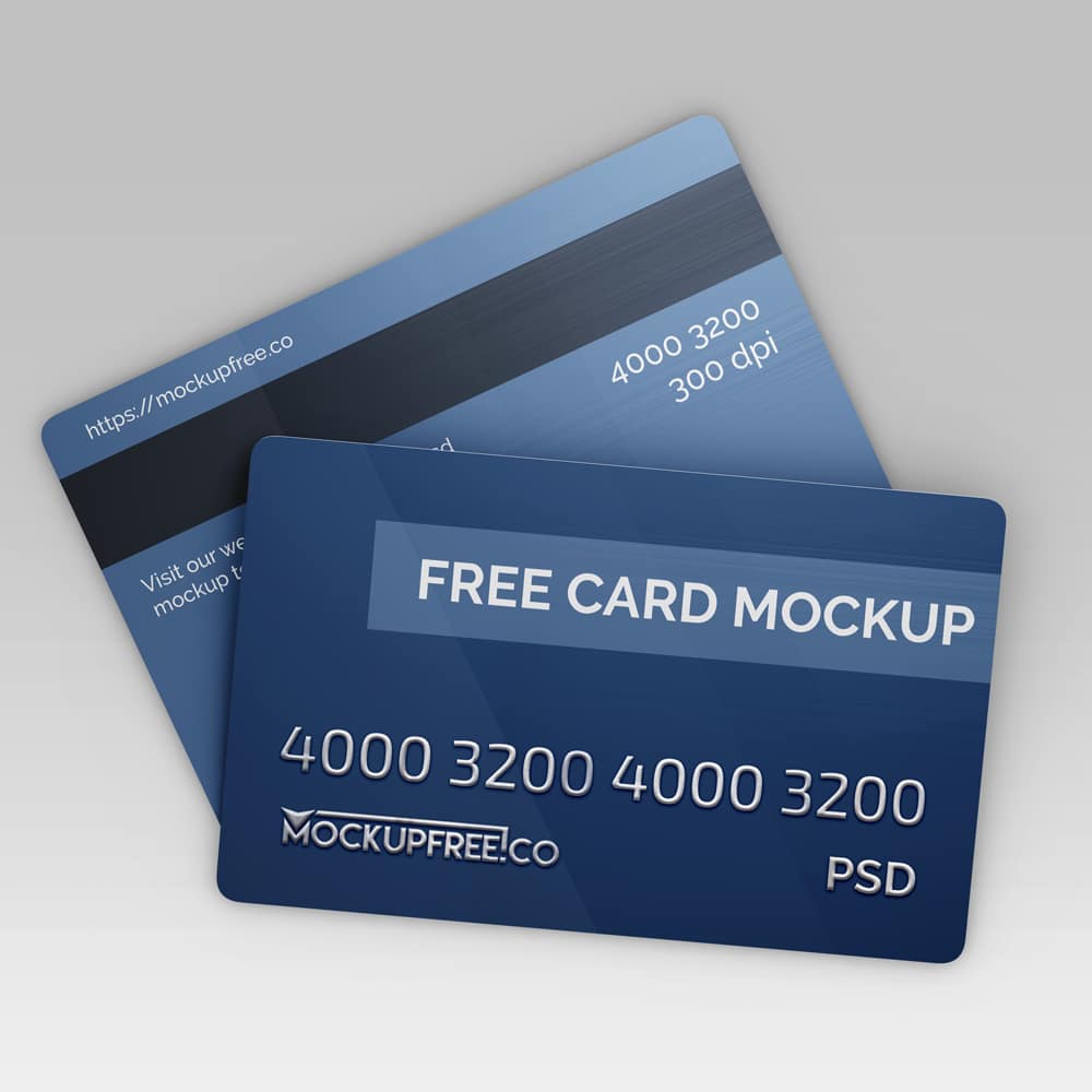 Free Card Mockup in PSD