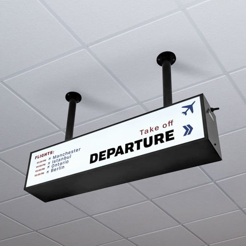 Free Ceiling Mounted Backlit Board Mockup PSD » CSS Author