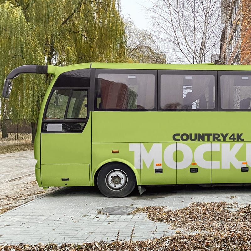 Free City Bus Mockup