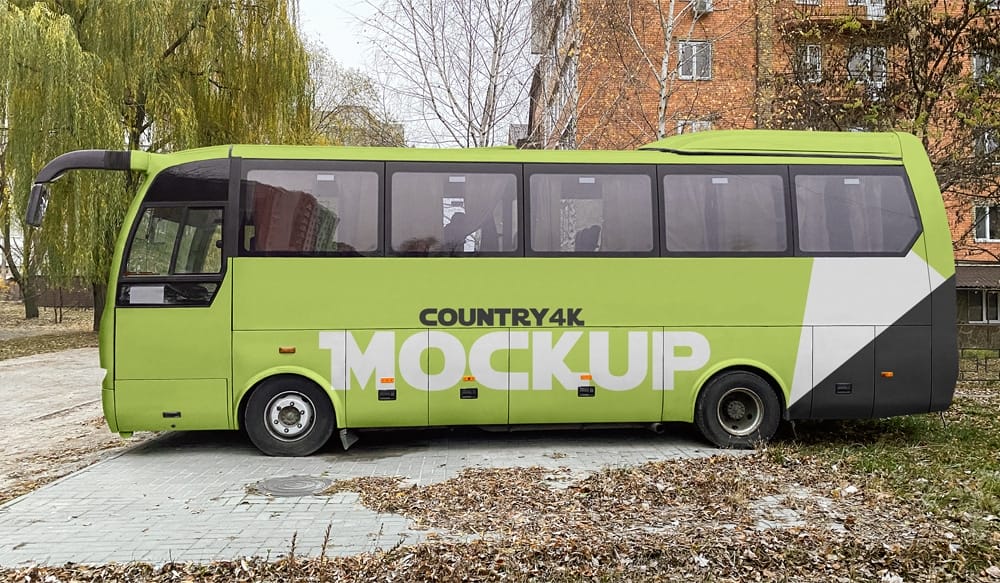 Free City Bus Mockup