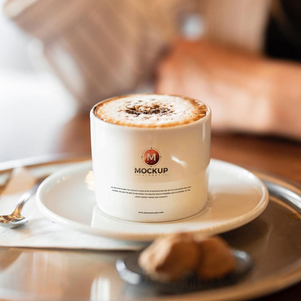 Free Coffee Cup Logo Mockup Design