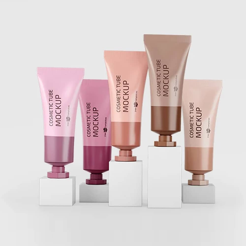 Free Cosmetic Tubes Mockup in PSD
