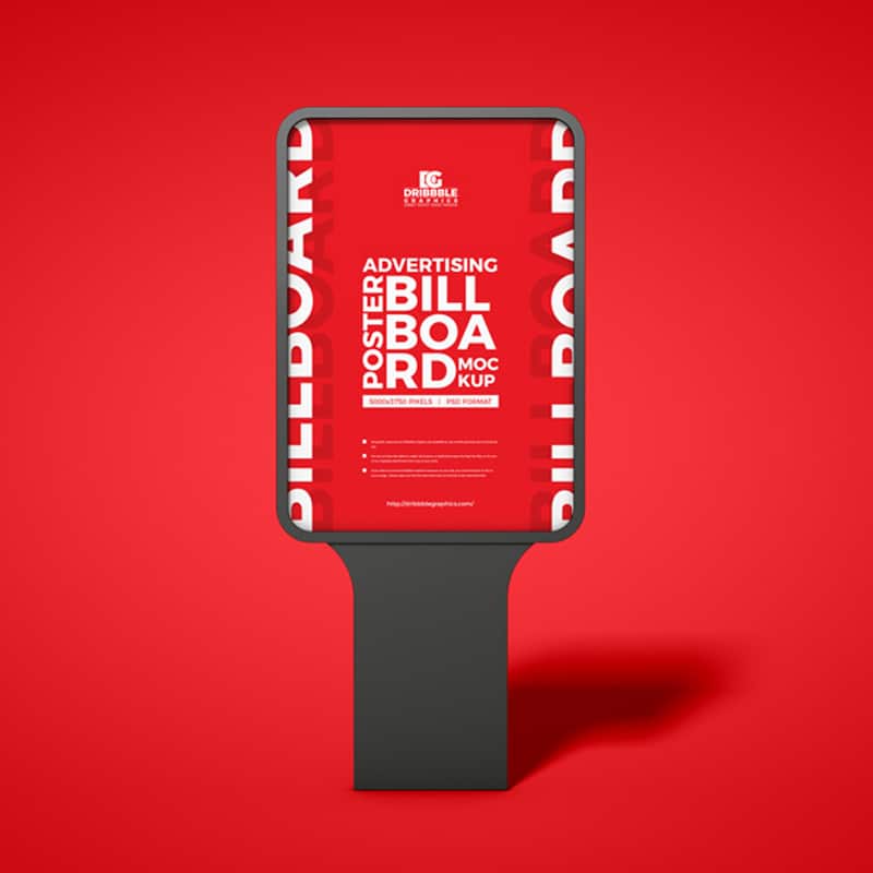 Free PSD Advertising Poster Billboard Mockup