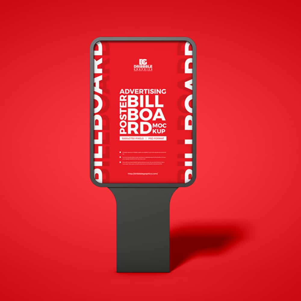 Free PSD Advertising Poster Billboard Mockup