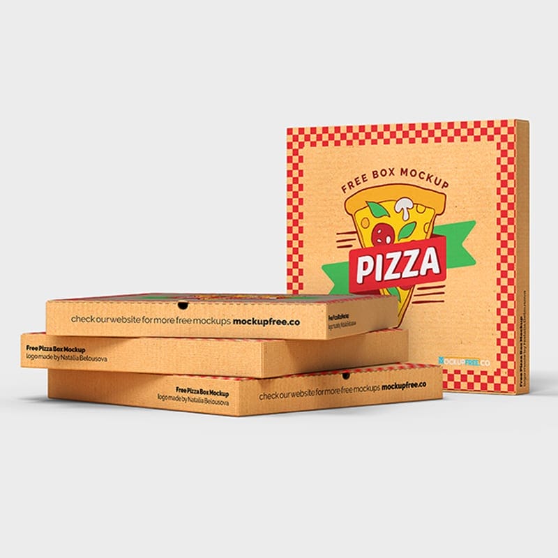 Free Pizza Box Mockup In PSD » CSS Author