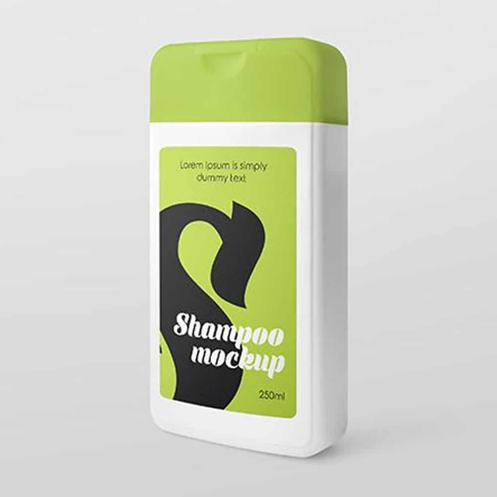 Free Plastic Shampoo Bottle Mockups