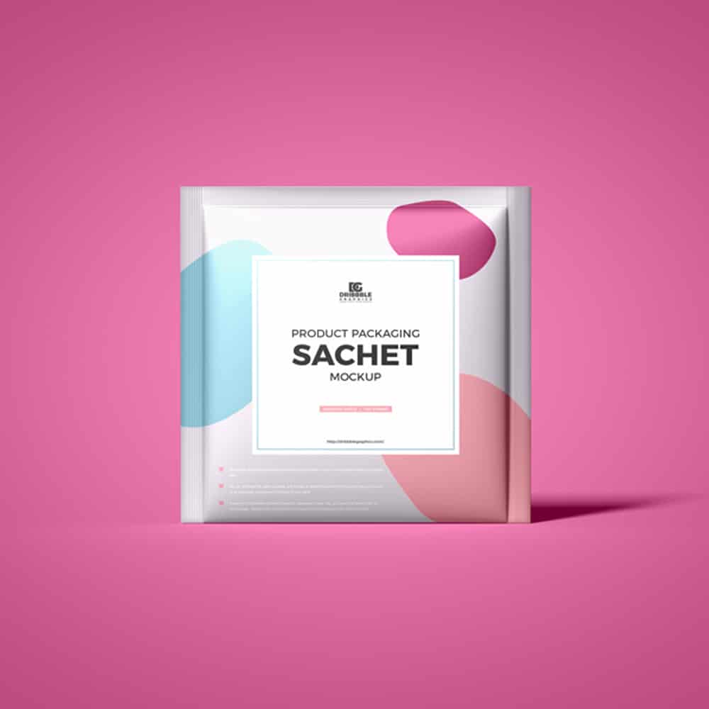Free Product Packaging Sachet Mockup