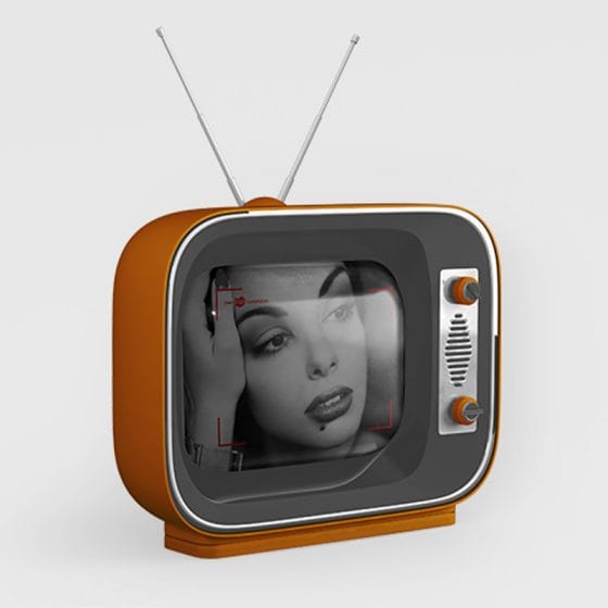 Free Vintage TV Mockup in PSD