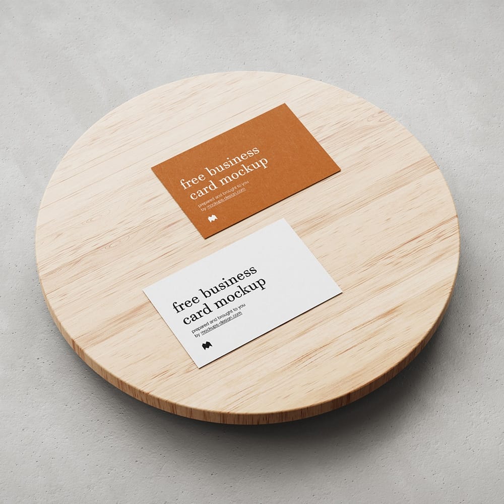 Free Business Cards Mockup