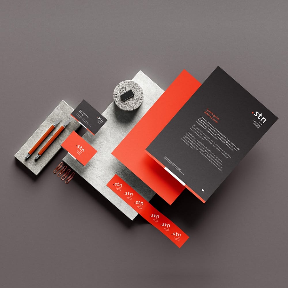 Free Stationery Mockup
