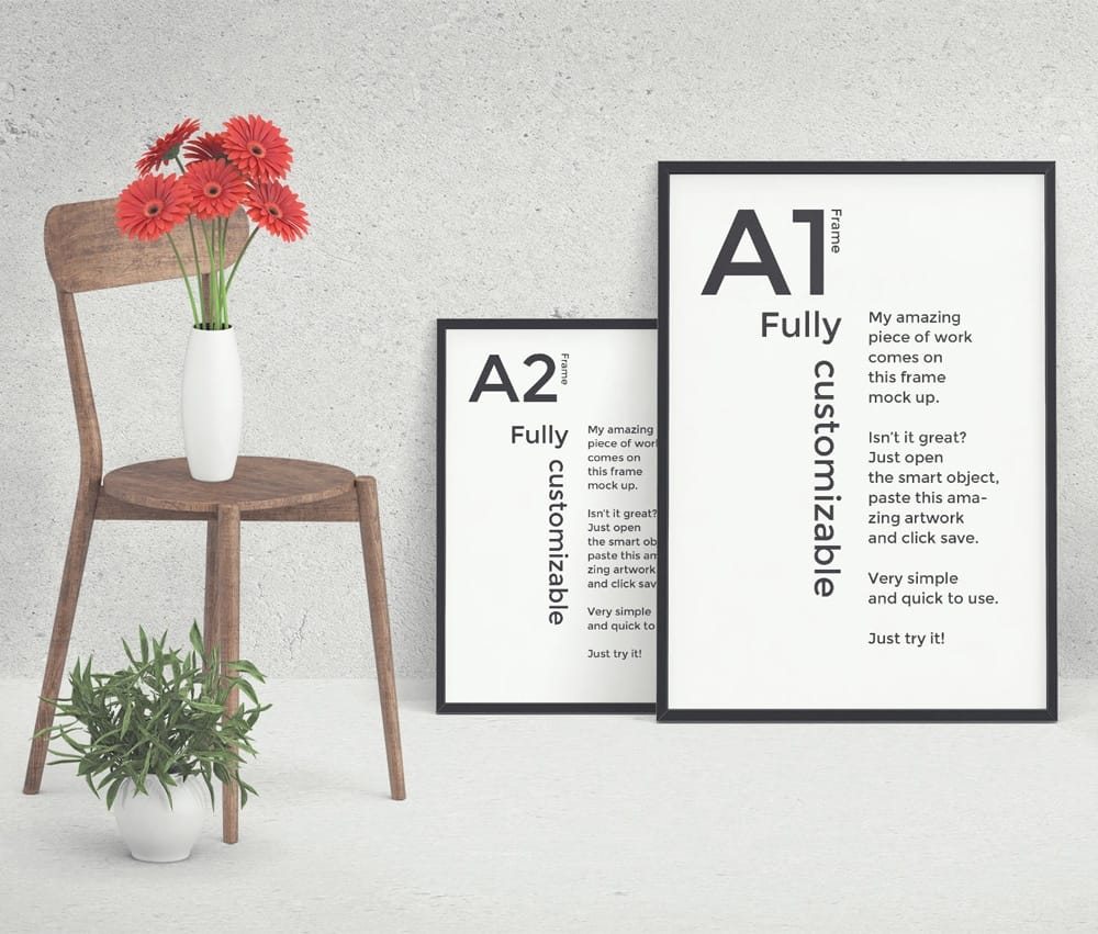 Front View Mockup Scene