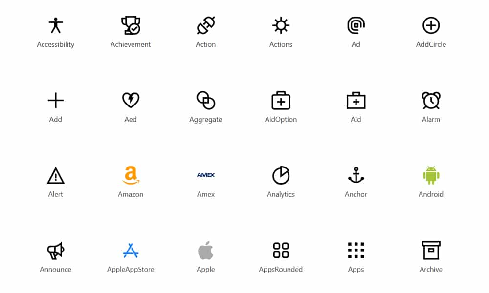 Grommet Icons