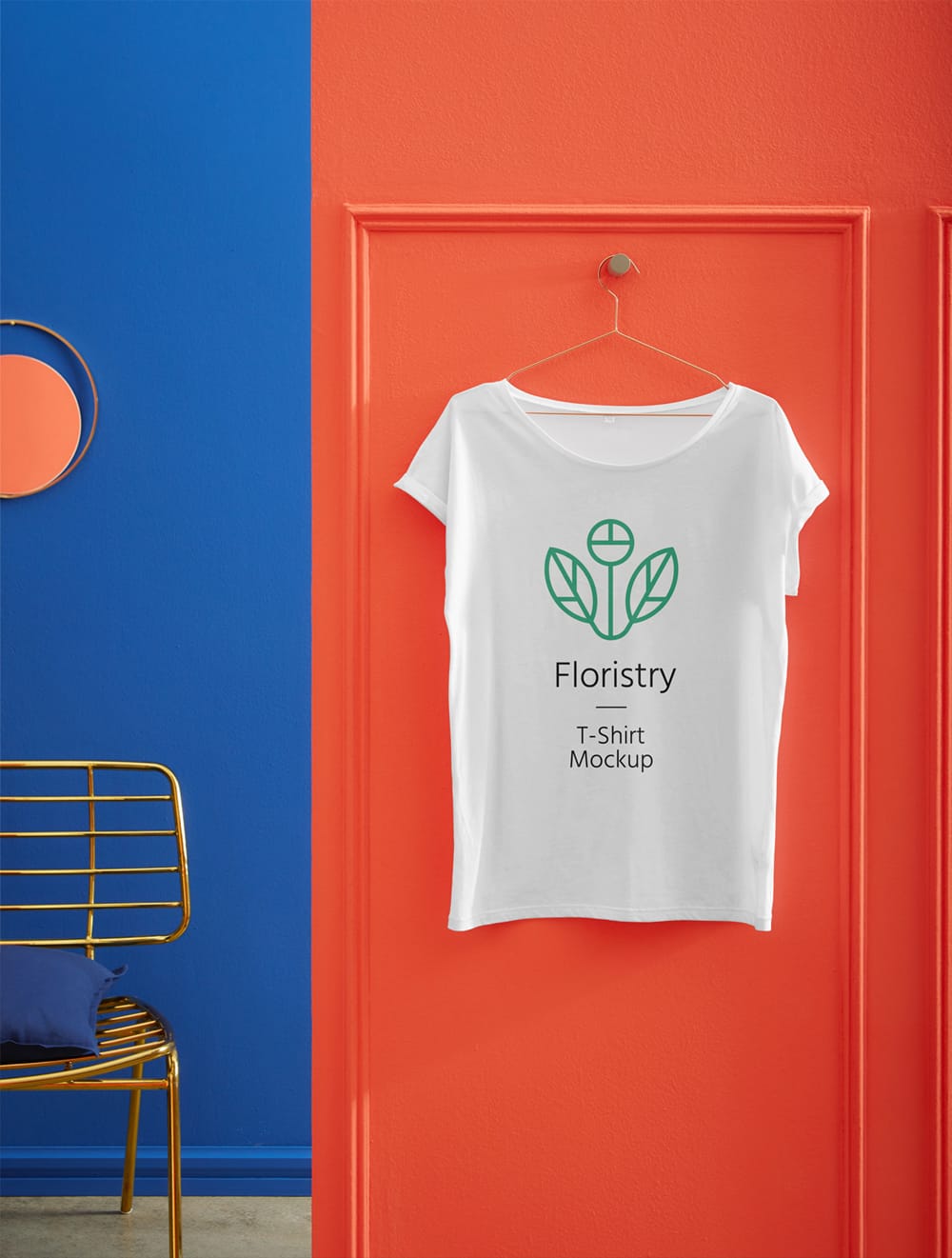 Hanging T-Shirt PSD Mockup