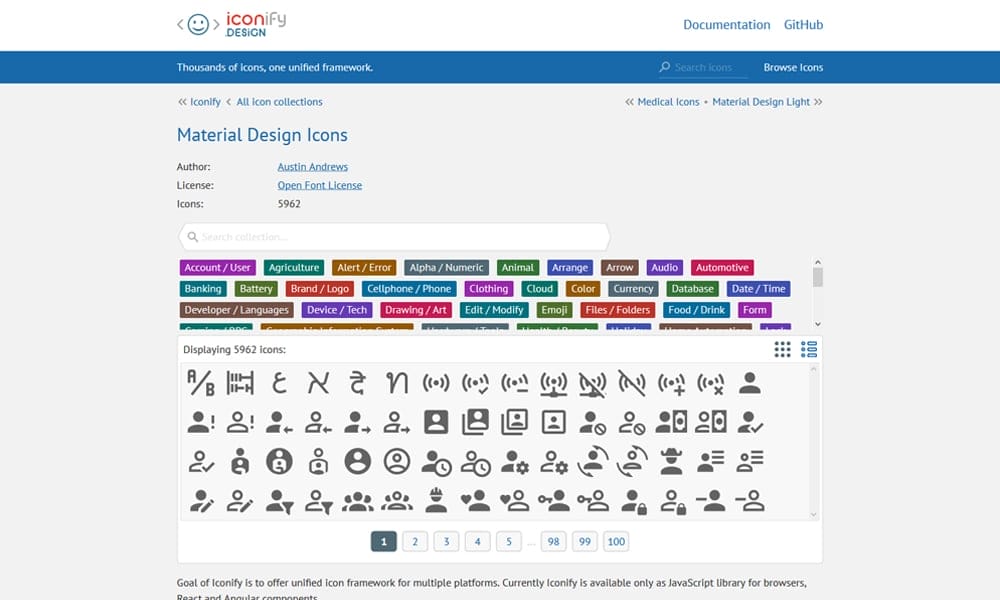 15+ Best React Icon Libraries 11 Iconify for React