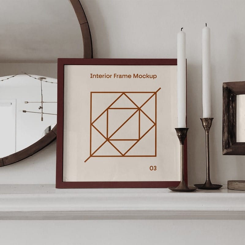 Interior Frame PSD Mockup