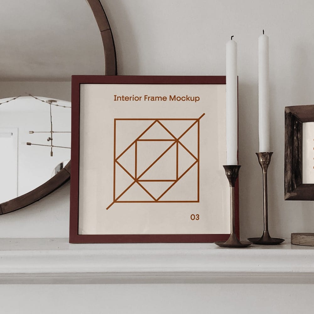 Interior Frame PSD Mockup