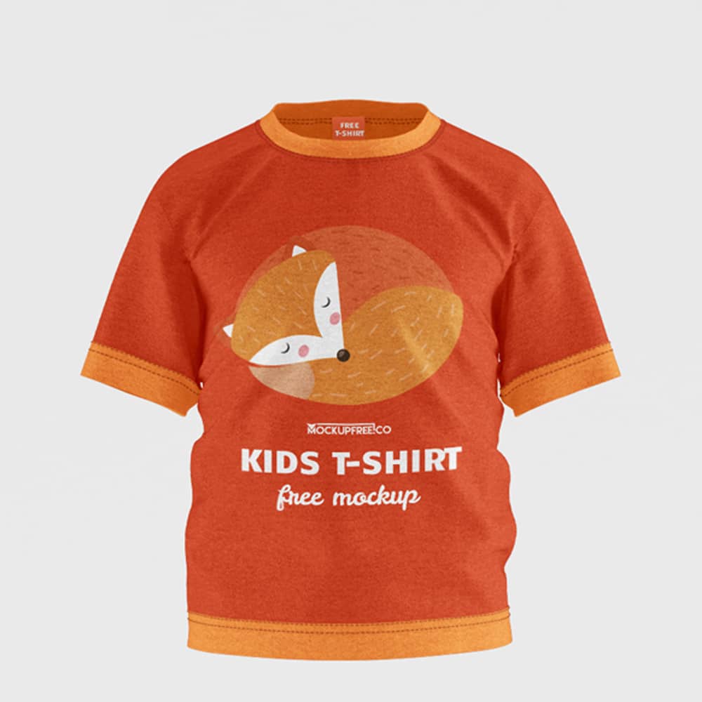Kids T-Shirt Free PSD Mockups