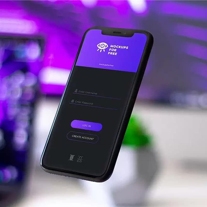 Mobile iPhone X Screen Mockup