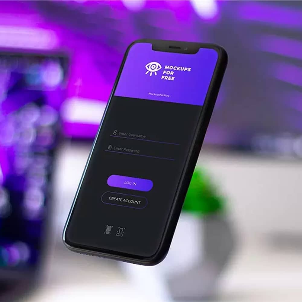 Mobile iPhone X Screen Mockup