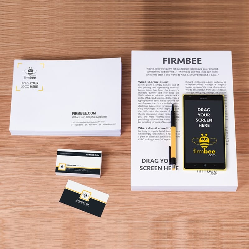 Nokia Lumia & Business Doments Free PSD Mockup