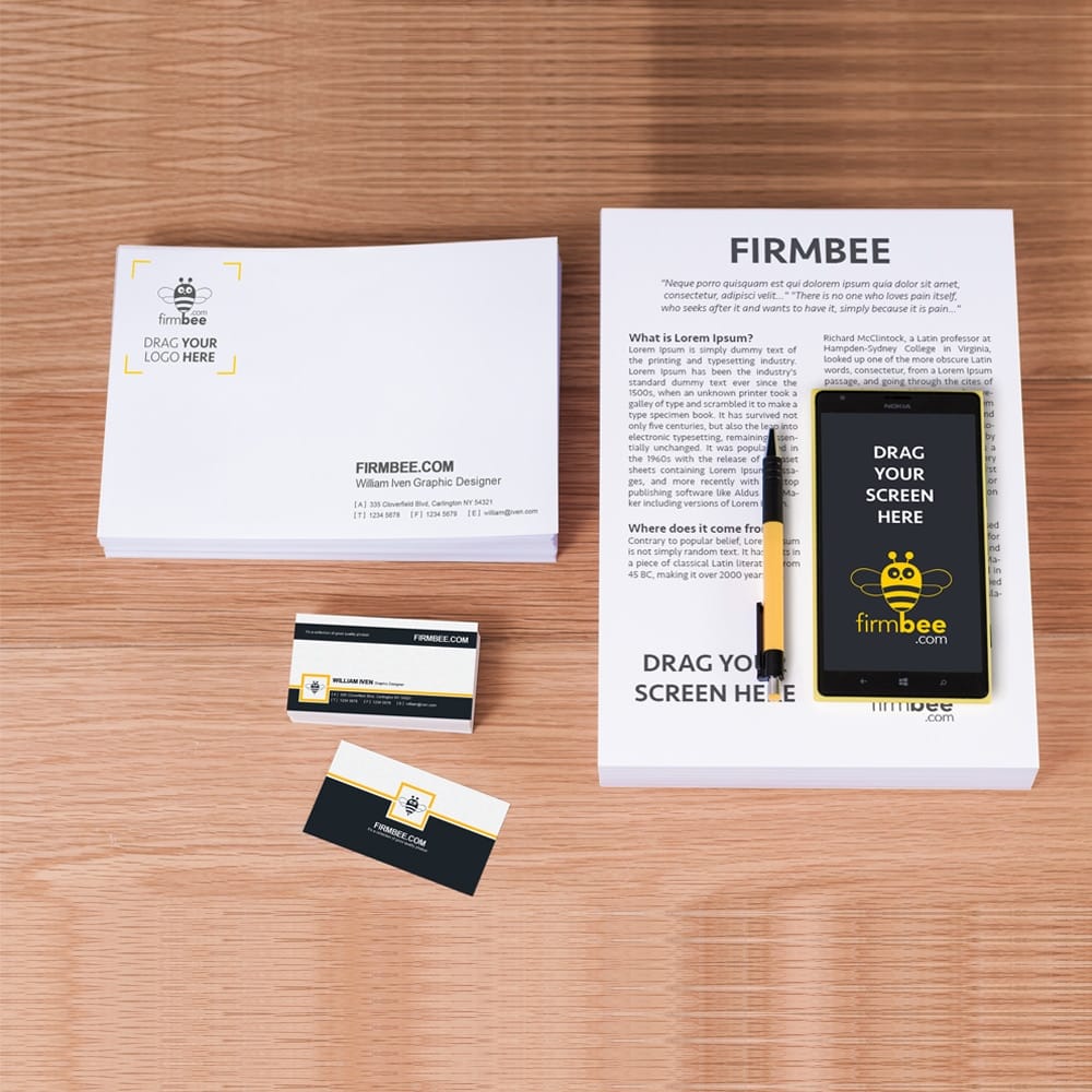 Nokia Lumia & Business Doments Free PSD Mockup