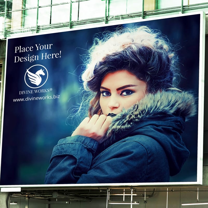 Outdoor Billboard Building PSD Mockup