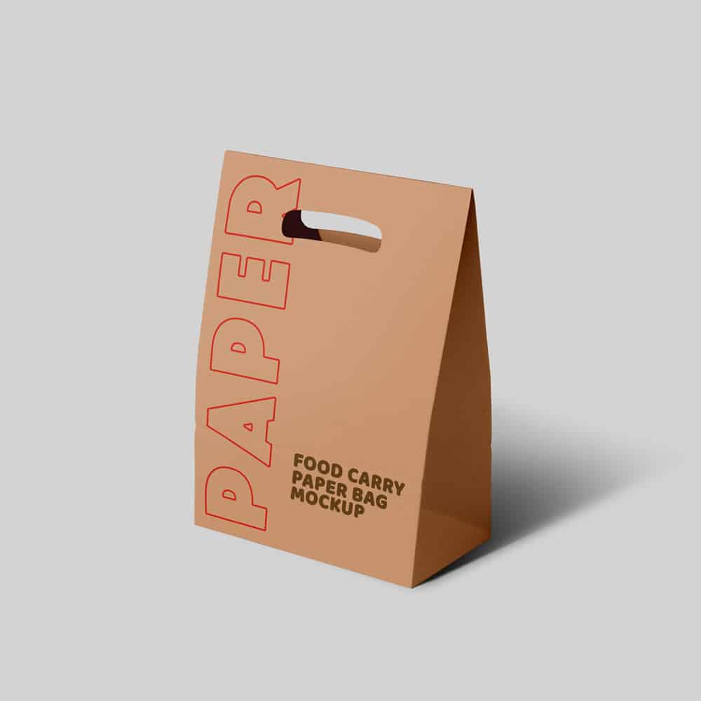 Paper Carry Bag Mockup