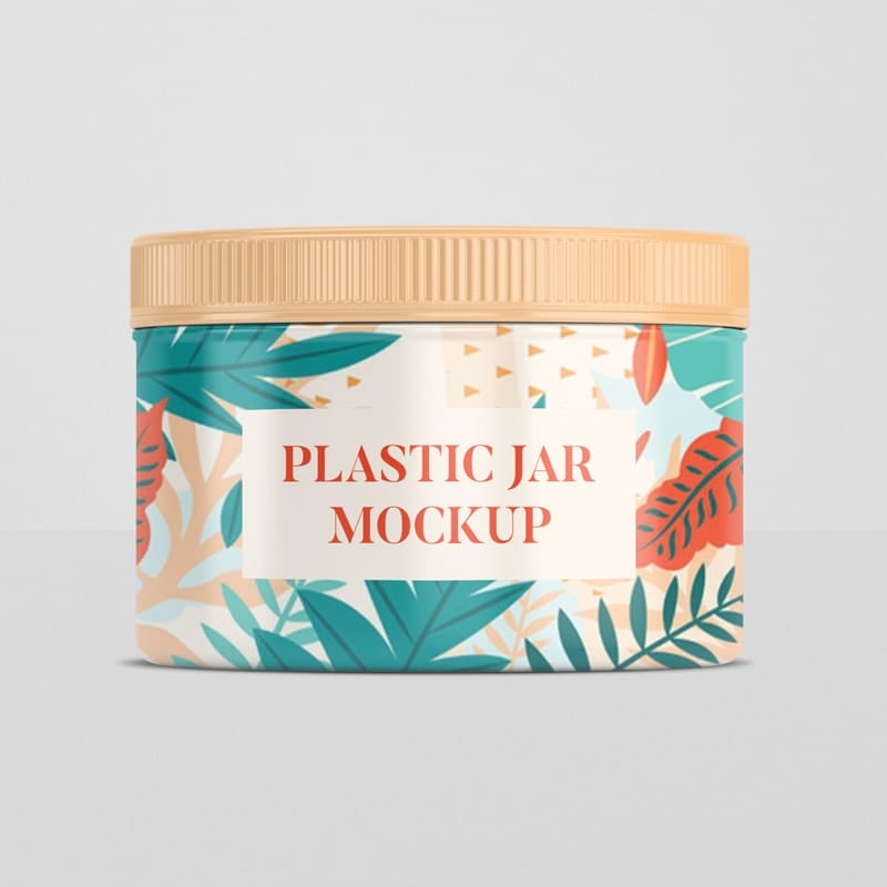 Plastic Jar Mockup