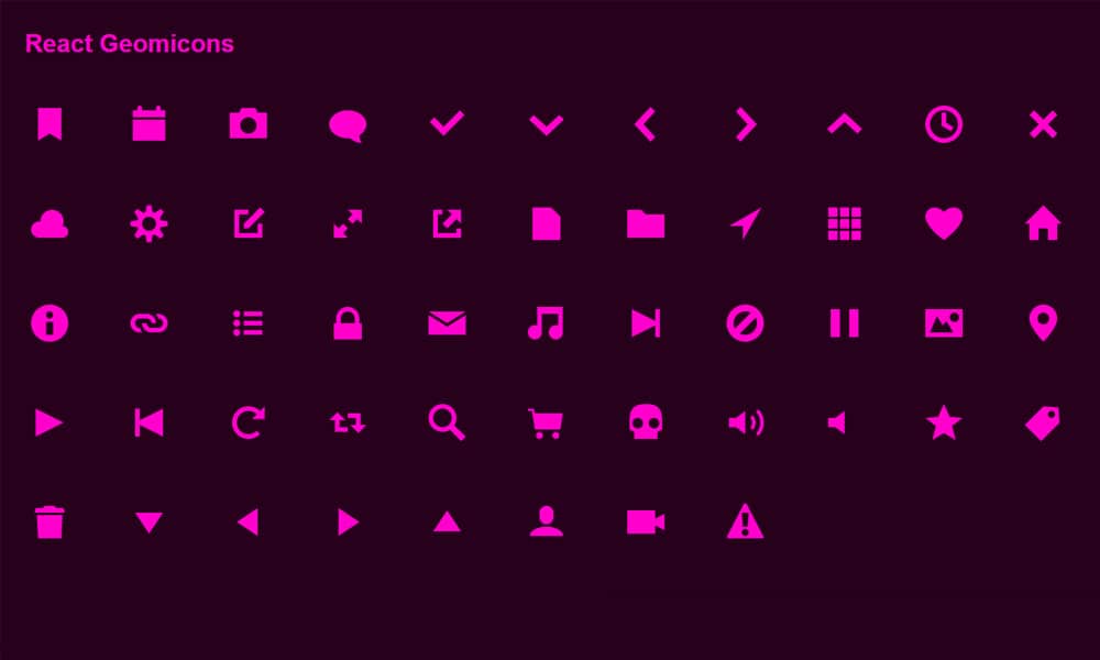 15+ Best React Icon Libraries 13 React Geomicons