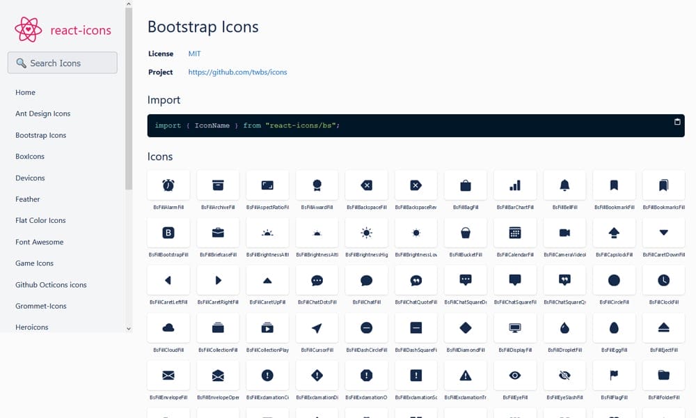 React Icons