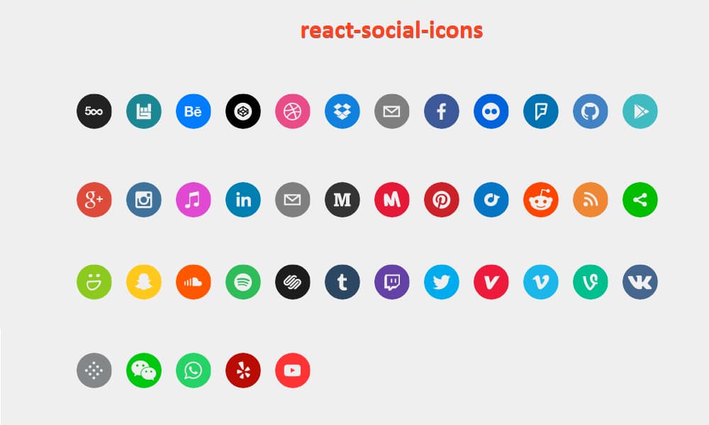 React Social Icons