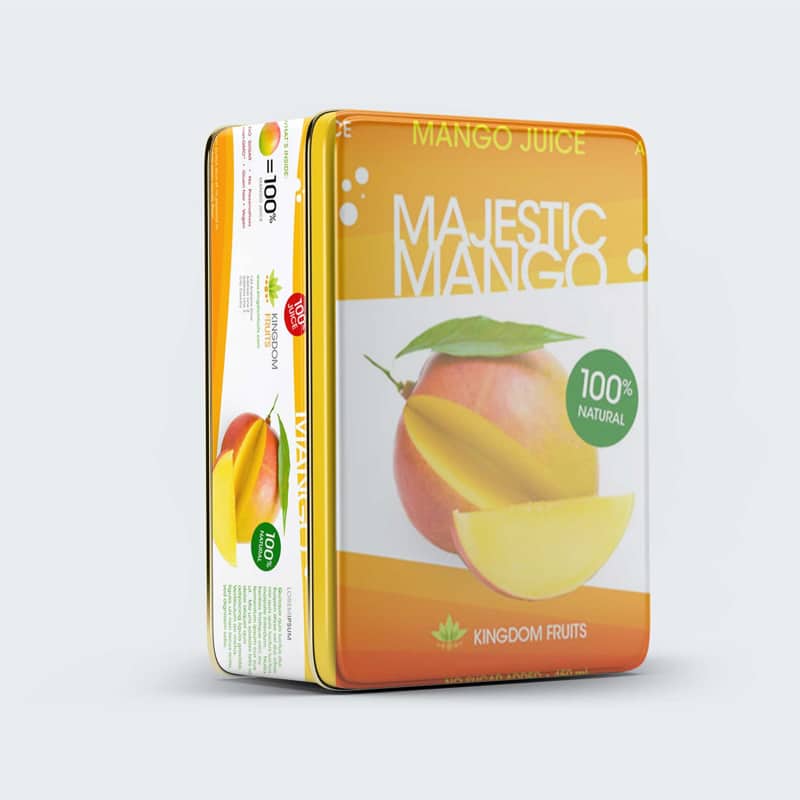 Realistic Tin Can PSD Label Mockup