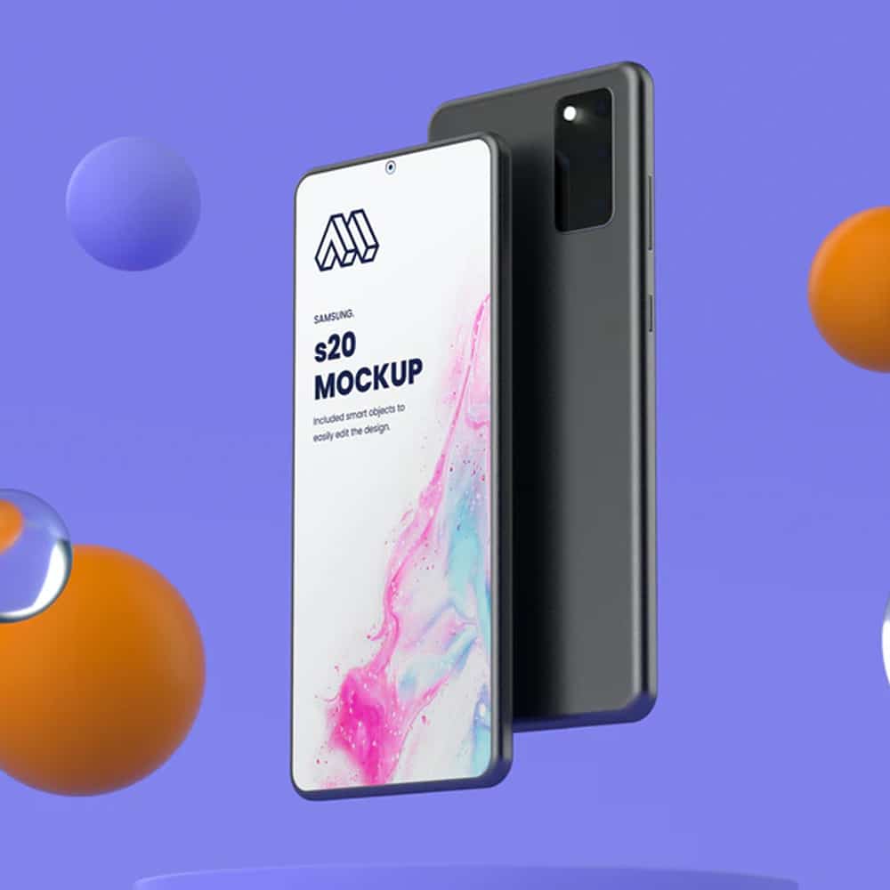 Samsung S20 PSD Mockup