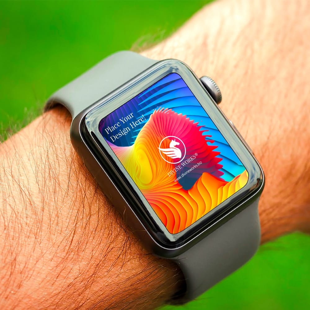 Smart Watch On Hand Mockup