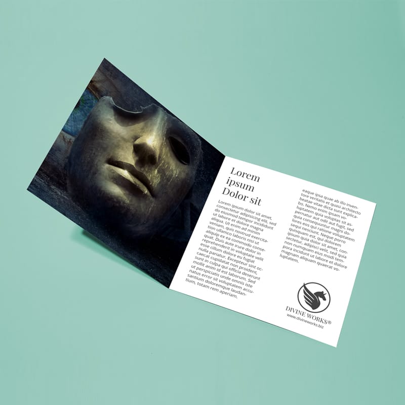 Square Brochure Mockup