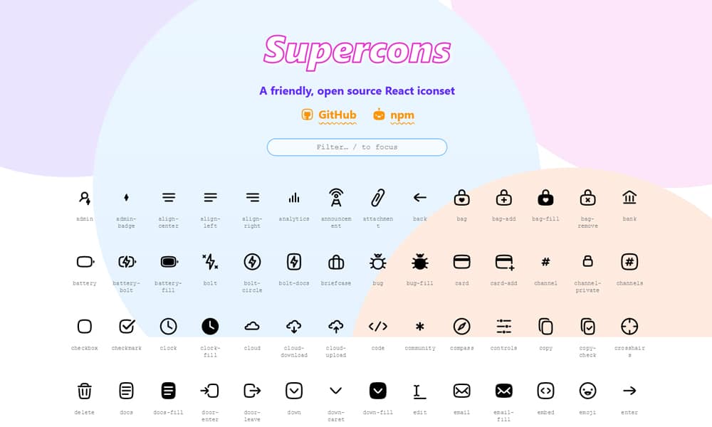 15+ Best React Icon Libraries 1 Supercons
