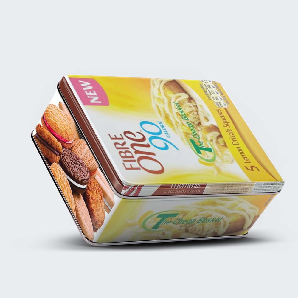 Tilt Tin Box Packaging Mockup
