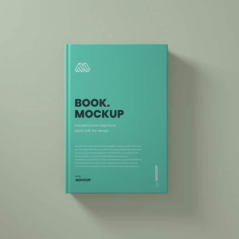 Top View Book PSD Mockup